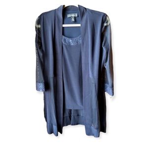 R & M RICHARDS Navy Dress Jacket and Top Set NWT Size 8